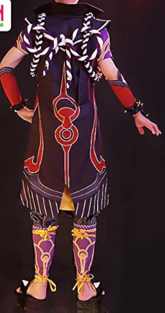 Amazon.co.jp: 原神 荒瀧一斗 コスプレ衣装＋ウィッグ風 : ホビー